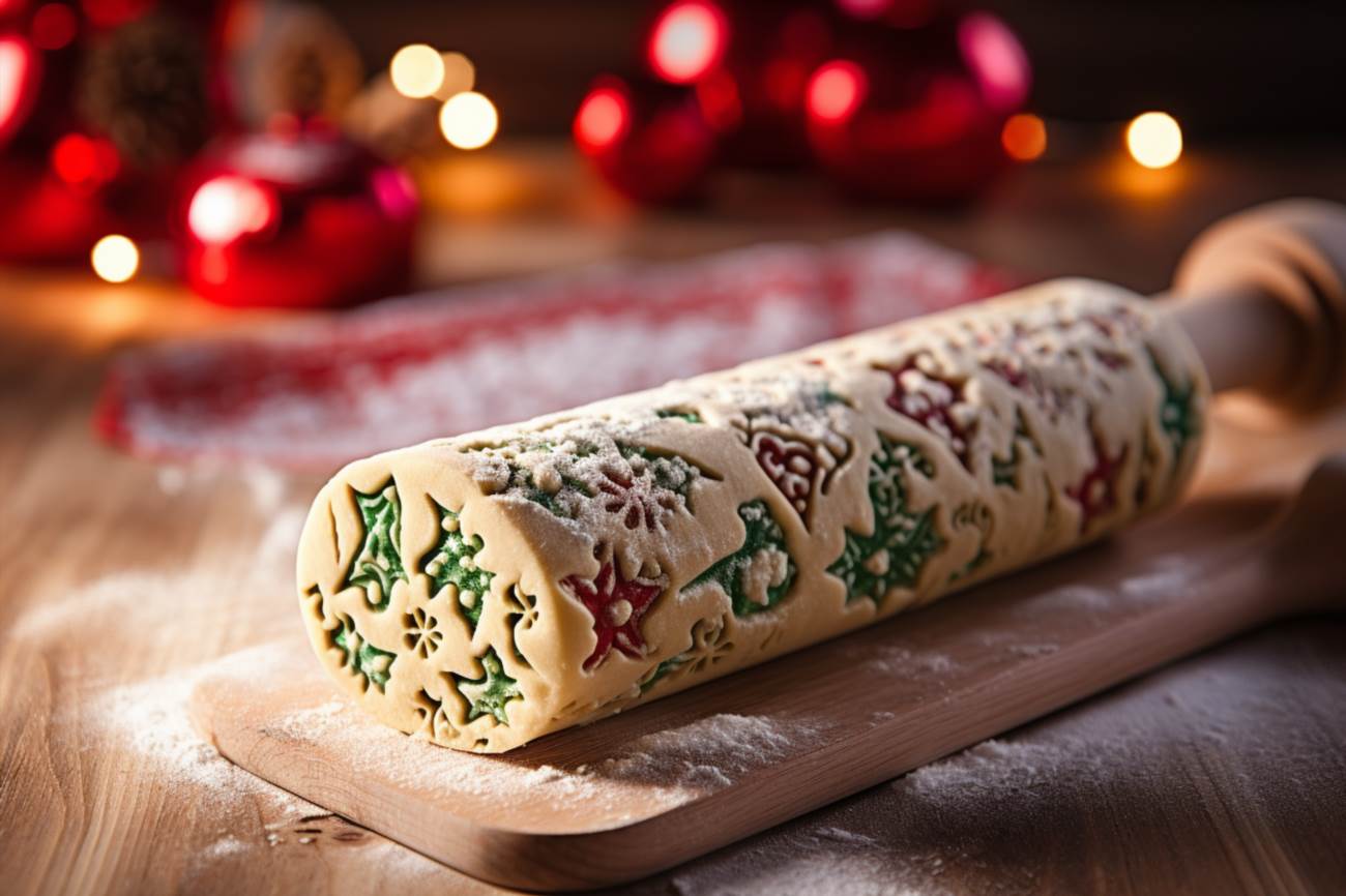 Karácsonyi mintás sodrófa keksz recept